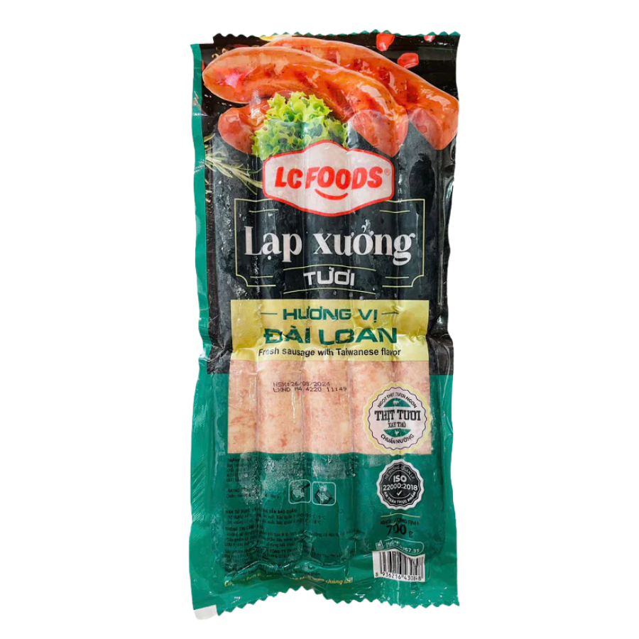 Lạp xưởng tươi vị Đài Loan LC Food gói 700g